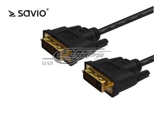 Savio CL-31, DVI, 1.8 m цена и информация | Кабели и провода | 220.lv