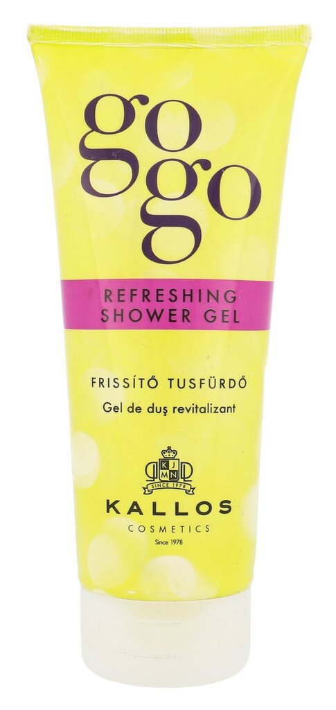 Dušas želeja Kallos Cosmetics Go Go Refreshing, 200 ml цена и информация | Dušas želejas, eļļas | 220.lv