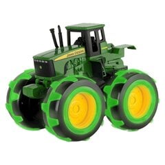 JOHN DEERE traktors ar izgaismotiem riteņiem Monster, 46434 cena un informācija | Rotaļlietas zēniem | 220.lv