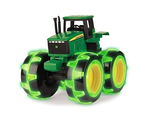 JOHN DEERE traktors ar izgaismotiem riteņiem Monster, 46434 цена и информация | Rotaļlietas zēniem | 220.lv