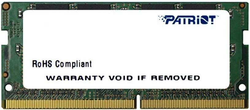 Patriot SODIMM Signature DDR4, 4GB, 2400MHz, CL17 (PSD44G240081S) cena un informācija | Operatīvā atmiņa (RAM) | 220.lv