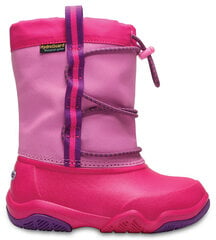 Zābaki Crocs™ Swiftwater Waterproof Boot, Party Pink / Candy Pink cena un informācija | Bērnu zābaki | 220.lv