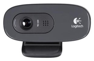 Веб-камера с микрофоном LOGITECH HD C270, черная цена и информация | Компьютерные (Веб) камеры | 220.lv