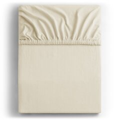 DecoKing jersey Amber Beige palags ar gumiju, 120x200 cm цена и информация | Простыни | 220.lv