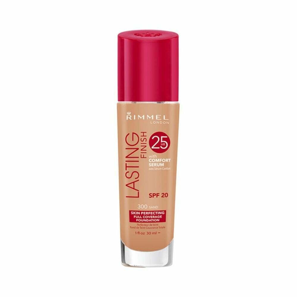 Rimmel London Lasting Finish 25hr SPF20 tonālais krēms 30 ml, 300 Sand цена и информация | Grima bāzes, tonālie krēmi, pūderi | 220.lv