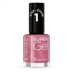 Rimmel London Super Gel STEP1 лак для ногтей 12 мл, 023 Grape Sorbet цена и информация | Лаки для ногтей, укрепители | 220.lv