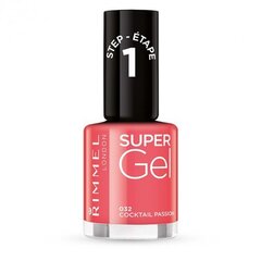 Rimmel London Super Gel STEP1 nagu laka 12 ml, 032 Cocktail Passion cena un informācija | Nagu lakas, stiprinātāji | 220.lv