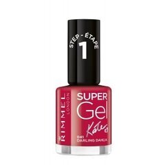 Nagu laka Rimmel London SuperGel By Kate 12 ml, 041 Darling Dahlia цена и информация | Лаки для ногтей, укрепители | 220.lv