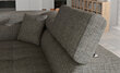 Stūra dīvāns NORE Anton, melns/pelēks цена и информация | Stūra dīvāni | 220.lv