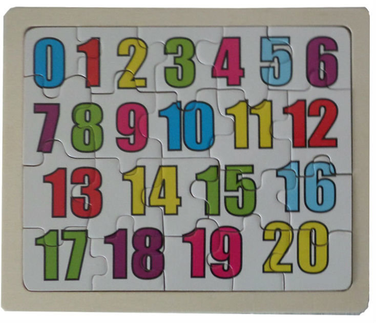 Koka puzle ar 20 skaitļiem цена и информация | Puzles, 3D puzles | 220.lv