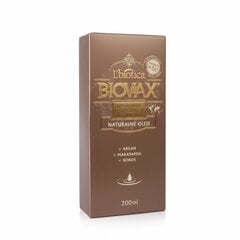 Intensīvas iedarbības atjaunojošs šampūns ar argāna, Makadāmijas riekstu un kokosriekstu eļļu Biovax, 200 ml cena un informācija | Šampūni | 220.lv
