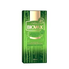 Atjaunojošs šampūns ar bambusa ekstraktu un avokado eļļu Biovax 200 ml cena un informācija | Šampūni | 220.lv
