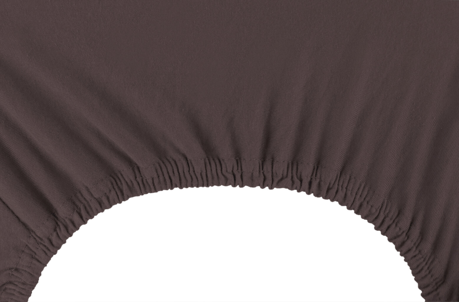 DecoKing jersey Amber Chocolate palags ar gumiju, 120x200 cm cena un informācija | Palagi | 220.lv