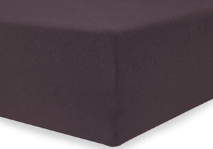 DecoKing jersey Nephrite Chocolate collection palags ar gumiju, 140x200 cm cena un informācija | Palagi | 220.lv