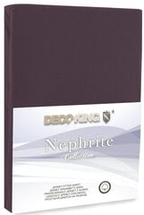 Kokvilnas palags NEPHRITE CHOC 100-120 + 30 cm cena un informācija | Palagi | 220.lv