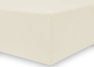 DecoKing jersey Nephrite Cream collection palags ar gumiju, 160x200 cm cena un informācija | Palagi | 220.lv