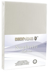 DecoKing jersey Nephrite Ecru collection paklājs ar gumiju, 180x200 cm cena un informācija | Palagi | 220.lv