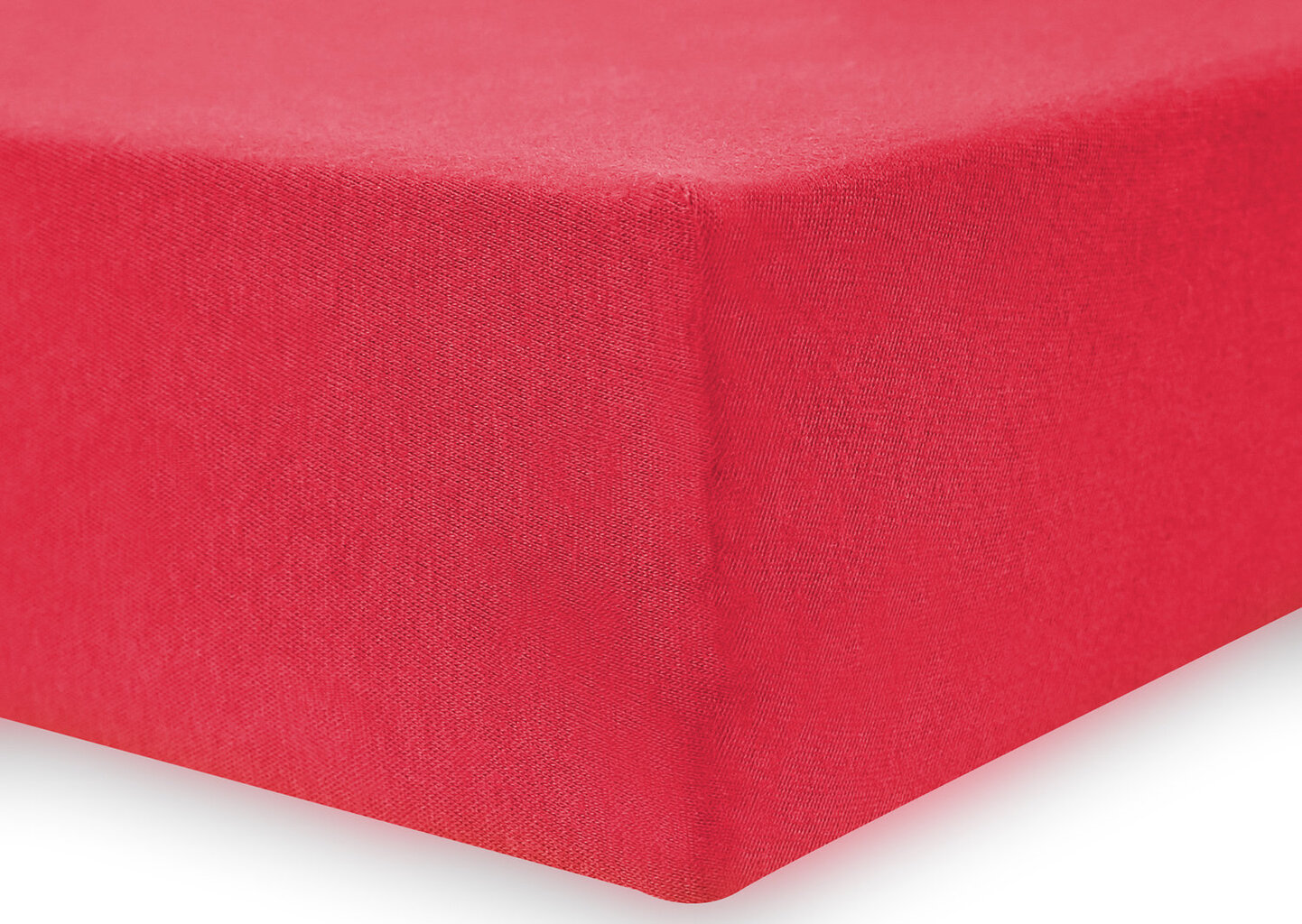 DecoKing jersey Nephrite Red collection palags ar gumiju, 200x200 cm cena un informācija | Palagi | 220.lv