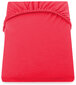 DecoKing jersey Nephrite Red collection palags ar gumiju, 140x200 cm cena un informācija | Palagi | 220.lv