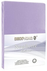DecoKing jersey Nephrite Violet collectionpalags ar gumiju, 180x200 cm cena un informācija | Palagi | 220.lv