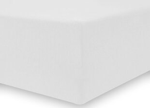 DecoKing jersey Nephrite White collection palags ar gumiju, 200x220 cm cena un informācija | Palagi | 220.lv