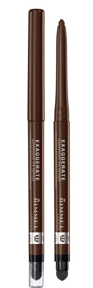 Rimmel London Exaggerate acu zīmulis 0,28 g, 212 Rich Brown cena un informācija | Acu ēnas, skropstu tušas, zīmuļi, serumi | 220.lv