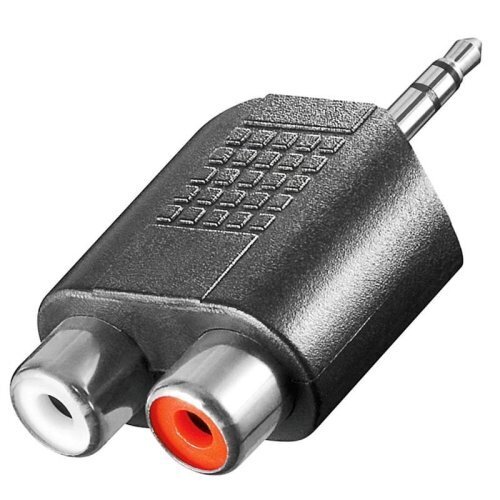 Adapteris Blackmoon (11604) 3,5MM 2XRCA цена и информация | Adapteri un USB centrmezgli | 220.lv