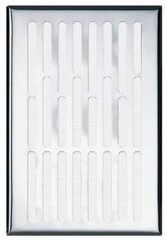 Ventilācijas režģis Awenta, 14*21, nerūsējošā tērauda krāsa cena un informācija | Ventilatori vannas istabai | 220.lv