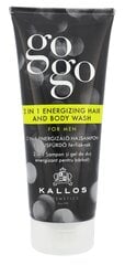 Šampūns-dušas želeja vīriešiem Kallos Cosmetics GoGo 2in1 Energizing, 200 ml цена и информация | Шампуни | 220.lv