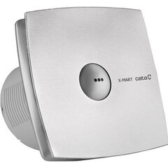 Izplūdes ventilators Cata X-mart Matic 100 Inox, T98mm cena un informācija | Ventilatori vannas istabai | 220.lv