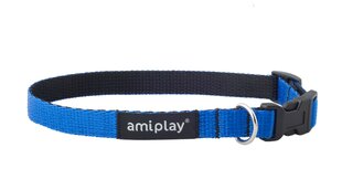Regulējama kakla siksna Amiplay Twist, S, zila cena un informācija | Apkakles, siksnas suņiem | 220.lv