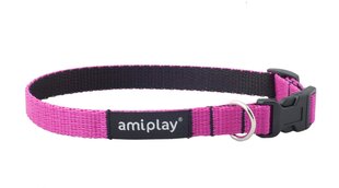 Регулируемый ошейник Amiplay Twist, L, розовый цена и информация | Ошейники, подтяжки для собак | 220.lv