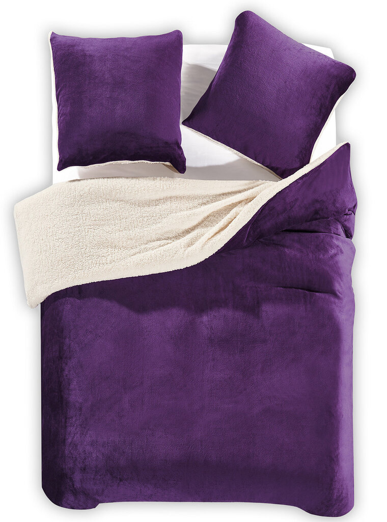 DecoKing gultasveļas komplekts, violets, 3 daļas, 200 x 220 cm cena un informācija | Gultas veļas komplekti | 220.lv
