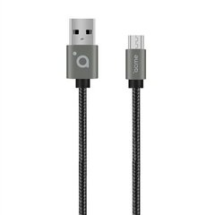 Micro USB Acme CB2011G , USB A, 1 m, pelēks cena un informācija | Savienotājkabeļi | 220.lv