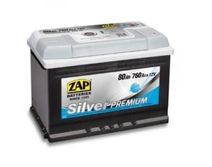 ZAP Silver Premium 80Ah 760A цена и информация | Аккумуляторы | 220.lv