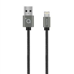 Acme CB2031G Lightning, USB A, 1 m, серый цена и информация | Кабели для телефонов | 220.lv