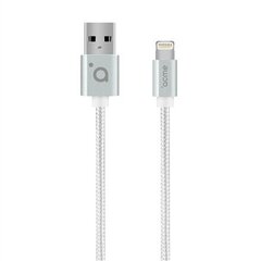 Acme CB2031S Lightning, USB A, 1 m, серебряный цена и информация | Кабели для телефонов | 220.lv