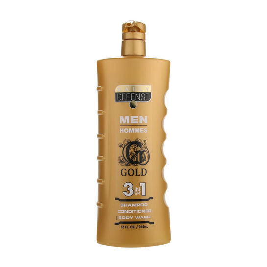 Dušas želeja, šampūns un kondicionieris vienā Daily Defense Mens 3 in 1 Gold 946 ml цена и информация | Dušas želejas, eļļas | 220.lv