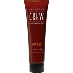 Stipras fiksācijas matu veidošanas gels vīriešiem American Crew Firm Hold Styling Gel, 250ml цена и информация | Средства для укладки волос | 220.lv