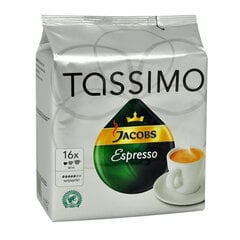 Kafijas kapsulas Tassimo Jacobs Espresso, 118,4g cena un informācija | Kafija, kakao | 220.lv