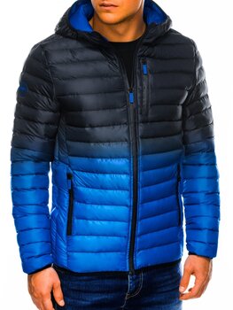 Vīriešu jaka Ombre C319 tumši zila cena un informācija | Vīriešu virsjakas | 220.lv