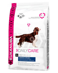 Сухой корм Eukanuba Daily Care для собак с избыточным весом или кастрированных (стерилизованных) собак 12,5 кг цена и информация | Сухой корм для собак | 220.lv
