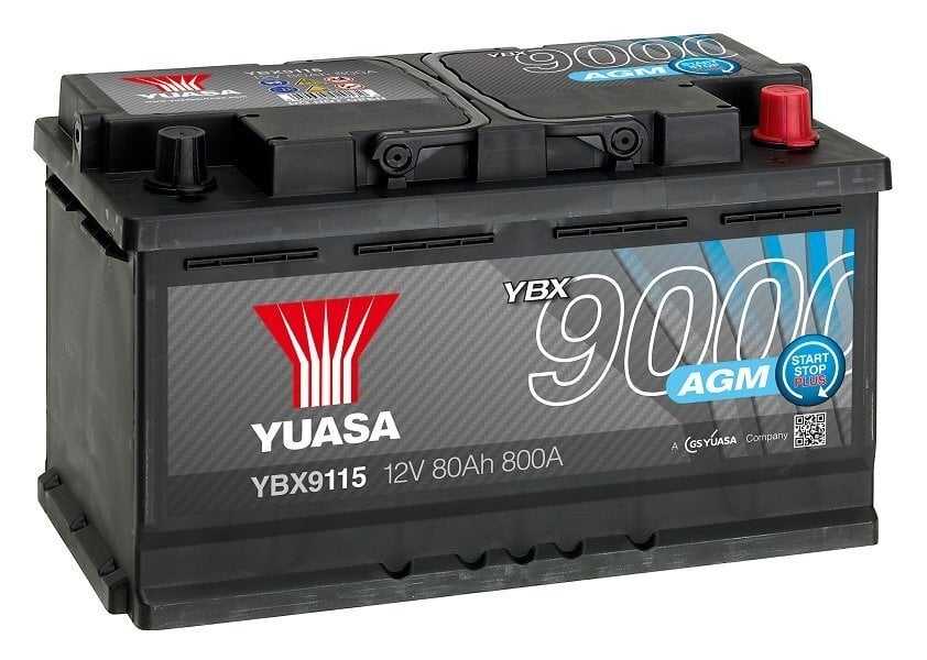 Akumulators80Ah 12V 800A Yuasa AGM cena un informācija | Akumulatori | 220.lv