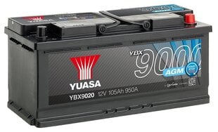 Yuasa 105Ah 12V 950A AGM цена и информация | Аккумуляторы | 220.lv