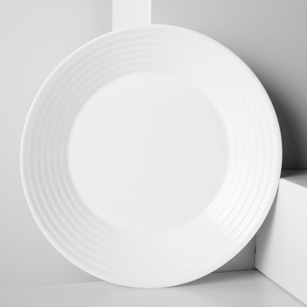 Balts šķīvis Luminarc HARENA, 25 cm cena un informācija | Trauki, šķīvji, pusdienu servīzes | 220.lv