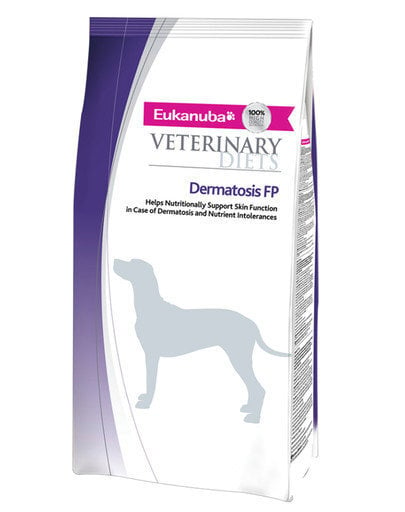 Eukanuba sausas maistas Veterinary Diets Dermatosis FP, 12 kg cena un informācija | Sausā barība suņiem | 220.lv