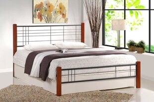 Кровать Halmar Viera 160x200 cм, коричневый/черный цвет цена и информация | Кровати | 220.lv