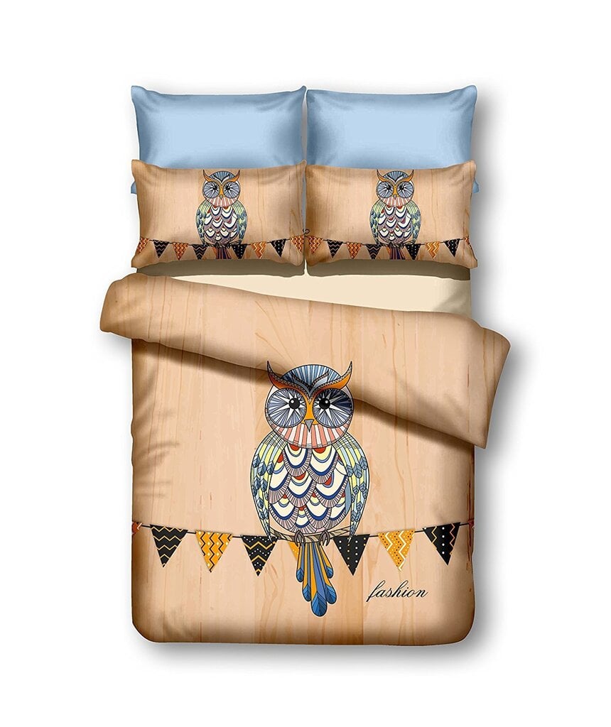 DecoKing Owls palags 200x200 cm cena un informācija | Gultas veļas komplekti | 220.lv