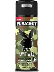 Дезодорант Playboy Play It Wild 150 мл цена и информация | Мужская парфюмированная косметика | 220.lv