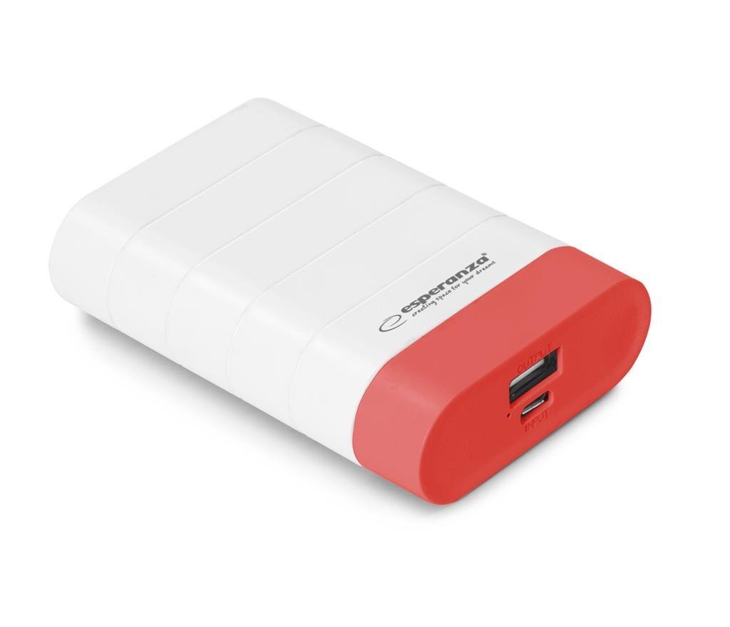 Ārējās uzlādes akumulators ESPERANZA EMP110WR, 4800 mAh cena un informācija | Lādētāji-akumulatori (Power bank) | 220.lv